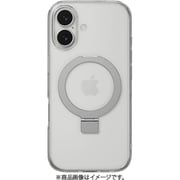 iPhone 17 対応 ケース クリア MagSafe対応 リングスタンド 耐衝撃 MagStand M トランスパレント SE_IQNCSPTMN_TR