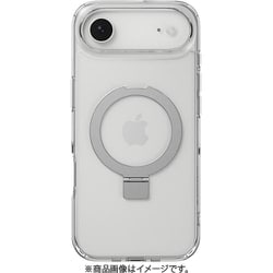 iPhone Air 対応 ケース クリア MagSafe対応 リングスタンド 耐衝撃 MagStand M トランスパレント SE_IQACSPTMN_TR