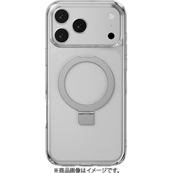 iPhone 17 Pro Max 対応 ケース クリア MagSafe対応 リングスタンド 耐衝撃 MagStand M トランスパレント SE_IQGCSPTMN_TR
