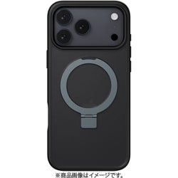 iPhone 17 Pro Max 対応 ケース クリア MagSafe対応 リングスタンド 耐衝撃 MagStand M ブラック SE_IQGCSPTMN_MN