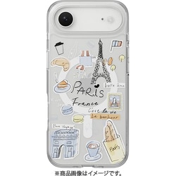 iPhone Air 対応 ケース クリア MagSafe対応 イラスト 耐衝撃 Style M パリ SE_IQACSPTSC_PR