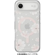 iPhone Air 対応 ケース クリア MagSafe対応 花柄 耐衝撃 花 Style M ピンク SE_IQACSPTTM_PK