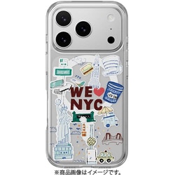 iPhone 17 Pro 対応 ケース クリア MagSafe対応 イラスト 耐衝撃 Style M ニューヨーク SE_IQPCSPTSC_NY
