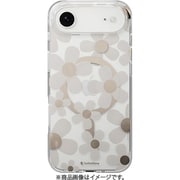 iPhone Air 対応 ケース クリア MagSafe対応 花柄 耐衝撃 花 Fleur M ゴールデングレー SE_IQACSPTFU_GG