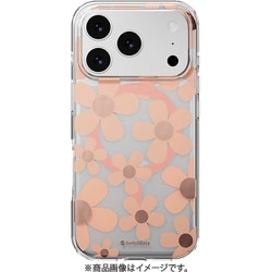 iPhone 17 Pro 対応 ケース クリア MagSafe対応 花柄 耐衝撃 花 Fleur M ロゼ SE_IQPCSPTFU_RS