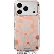 iPhone 17 Pro 対応 ケース クリア MagSafe対応 花柄 耐衝撃 花 Fleur M ロゼ SE_IQPCSPTFU_RS