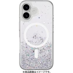 iPhone 17 対応 ケース クリア MagSafe対応 耐衝撃 ラメ StarField M トランスパレント/ホワイト SE_IQNCSPTEF_TR