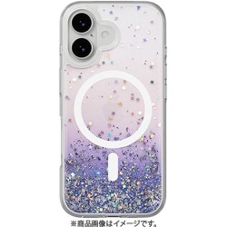 iPhone 17 対応 ケース クリア MagSafe対応 耐衝撃 ラメ StarField M トワイライト/ホワイト SE_IQNCSPTEF_TW