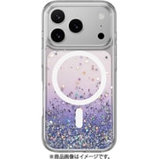 iPhone 17 Pro 対応 ケース クリア MagSafe対応 耐衝撃 ラメ StarField M トワイライト/ホワイト SE_IQPCSPTEF_TW