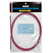 ステンレスシフトアウター 4mm×2m あずき ヘッダ付