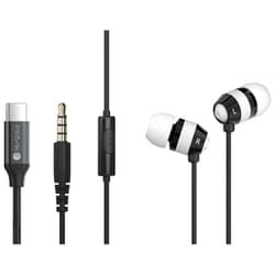 イヤホン 3.5mm/Type-C 2WAY接続モデル ホワイト HSE-A1000wC-WH