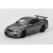 MGT01160-BL 1/64 Nissan スカイライン GT-R ダークメタルグレー NISMO BNR34 CRS バージョン （右ハンドル） [ダイキャストミニカー]