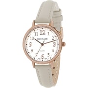 日本製 革ベルト レディースウォッチ JF4D0009-GY