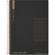 B5 スパイラルノート ベーシック 6.5mm横罫 150枚 ブラック N236OHFS-05