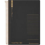 A5 スパイラルノート ベーシック 6.5mm横罫 150枚 ブラック N237OHFS-05