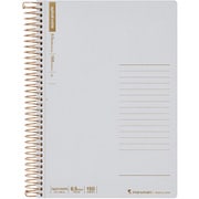 A5 スパイラルノート ベーシック 6.5mm横罫 150枚 ライトグレー N237OHFS-51