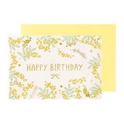 グリーティングカード バースデー ピュアミモザ TC0H7