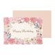 グリーティングカード バースデー フラワーピンク TC080
