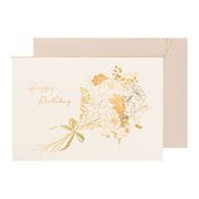 グリーティングカード バースデー マリーゴールド TC0D9