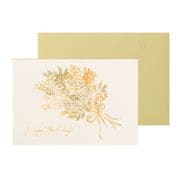 グリーティングカード バースデー シャイニーミモザ TC075