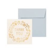 ミニグリーティングカード サンキュー ミニ フラワーリース TC0G9