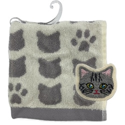 まるでネコ？！ ミニタオル アメショー