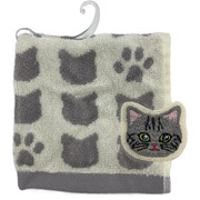 まるでネコ？！ ミニタオル アメショー