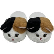 まるでネコ？！ スリッパ 三毛猫