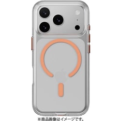 iPhone 17 Pro 対応 ケース クリア MagSafe対応 耐衝撃 MIL規格 黄ばみ防止 Bright M トランスパレント/コーラル ME_IQPCSPCB1_TC