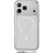 iPhone 17 Pro Max 対応 ケース クリア MagSafe対応 耐衝撃 MIL規格 黄ばみ防止 Bright M トランスパレント/ホワイト ME_IQGCSPCB1_TW