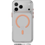 iPhone 17 Pro Max 対応 ケース クリア MagSafe対応 耐衝撃 MIL規格 黄ばみ防止 Bright M トランスパレント/コーラル ME_IQGCSPCB1_TC