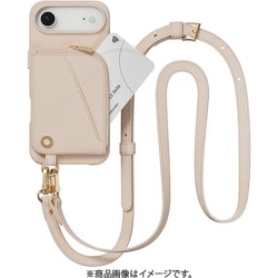 iPhone Air 対応 ケース ショルダー ストラップ付き カード入れ ポーチ付き Pouch ロゼ/ロゼ ME_IQACSPLPO_RS