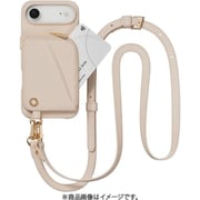 iPhone Air 対応 ケース ショルダー ストラップ付き カード入れ ポーチ付き Pouch ロゼ/ロゼ ME_IQACSPLPO_RS