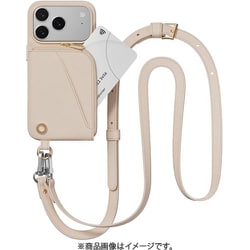 iPhone 17 Pro 対応 ケース ショルダー ストラップ付き カード入れ ポーチ付き Pouch ロゼ/ロゼ ME_IQPCSPLPO_RS