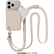 iPhone 17 Pro 対応 ケース ショルダー ストラップ付き カード入れ ポーチ付き Pouch ロゼ/ロゼ ME_IQPCSPLPO_RS