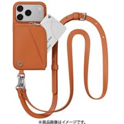 iPhone 17 Pro 対応 ケース ショルダー ストラップ付き カード入れ ポーチ付き Pouch コーラル/コーラル ME_IQPCSPLPO_CR