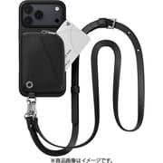 iPhone 17 Pro Max 対応 ケース ショルダー ストラップ付き カード入れ ポーチ付き Pouch ブラック/ブラック ME_IQGCSPLPO_BK