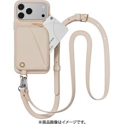 iPhone 17 Pro Max 対応 ケース ショルダー ストラップ付き カード入れ ポーチ付き Pouch ロゼ/ロゼ ME_IQGCSPLPO_RS