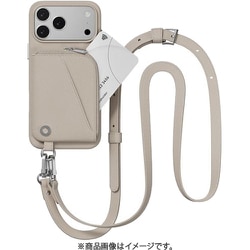 iPhone 17 Pro Max 対応 ケース ショルダー ストラップ付き カード入れ ポーチ付き Pouch スターライト/スターライト ME_IQGCSPLPO_SL