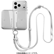 iPhone 17 Pro 対応 ケース MagSafe ショルダー ストラップ付き カード入れ Pouch M シルバー/シルバー ME_IQPCSPLPM_SV