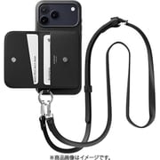 iPhone 17 Pro Max 対応 ケース MagSafe ショルダー ストラップ付き カード入れ Pouch M ブラック/ブラック ME_IQGCSPLPM_BK