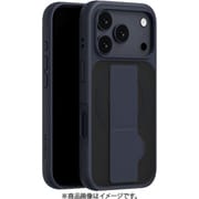 iPhone 17 Pro 対応 ケース MagSafe対応 スタンド機能 バンド付き 耐衝撃 グリップバンド GrabStand M ミッドナイト ME_IQPCSPTGS_MN