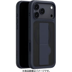 iPhone 17 Pro Max 対応 ケース MagSafe対応 スタンド機能 バンド付き 耐衝撃 グリップバンド GrabStand M ミッドナイト ME_IQGCSPTGS_MN