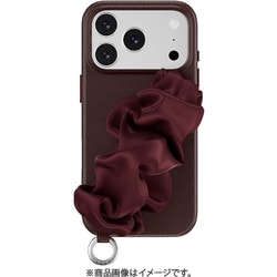 iPhone 17 Pro 対応 ケース MagSafe対応 ストラップ バンド付き グリップバンド 耐衝撃 Foulard M バーガンディー ME_IQPCSPTFL_BD