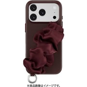 iPhone 17 Pro 対応 ケース MagSafe対応 ストラップ バンド付き グリップバンド 耐衝撃 Foulard M バーガンディー ME_IQPCSPTFL_BD