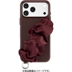 iPhone 17 Pro Max 対応 ケース MagSafe ストラップ バンド付き グリップ 耐衝撃 Foulard M バーガンディー ME_IQGCSPTFL_BD