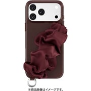 iPhone 17 Pro Max 対応 ケース MagSafe ストラップ バンド付き グリップ 耐衝撃 Foulard M バーガンディー ME_IQGCSPTFL_BD