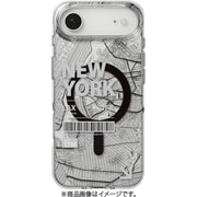 iPhone Air 対応 ケース MagSafe対応 クリア イラスト 地図柄 耐衝撃 Urban M ニューヨーク ME_IQACSPTUM_NY