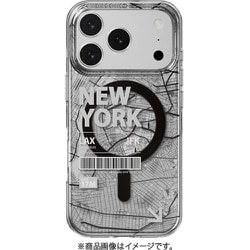 iPhone 17 Pro 対応 ケース MagSafe対応 クリア イラスト 地図柄 耐衝撃 Urban M ニューヨーク ME_IQPCSPTUM_NY