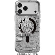 iPhone 17 Pro Max 対応 ケース MagSafe対応 クリア イラスト 地図柄 耐衝撃 Urban M ニューヨーク ME_IQGCSPTUM_NY